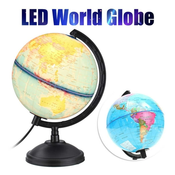 Weltkugel Desktop-Dekoration Rotating Globe Geography Lernwerkzeug Y0B5